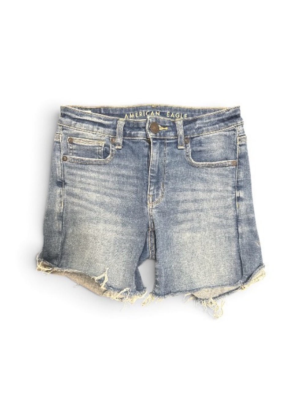 American Eagle Outfitters Light Blue Distressed Denim Cutoff Shorts